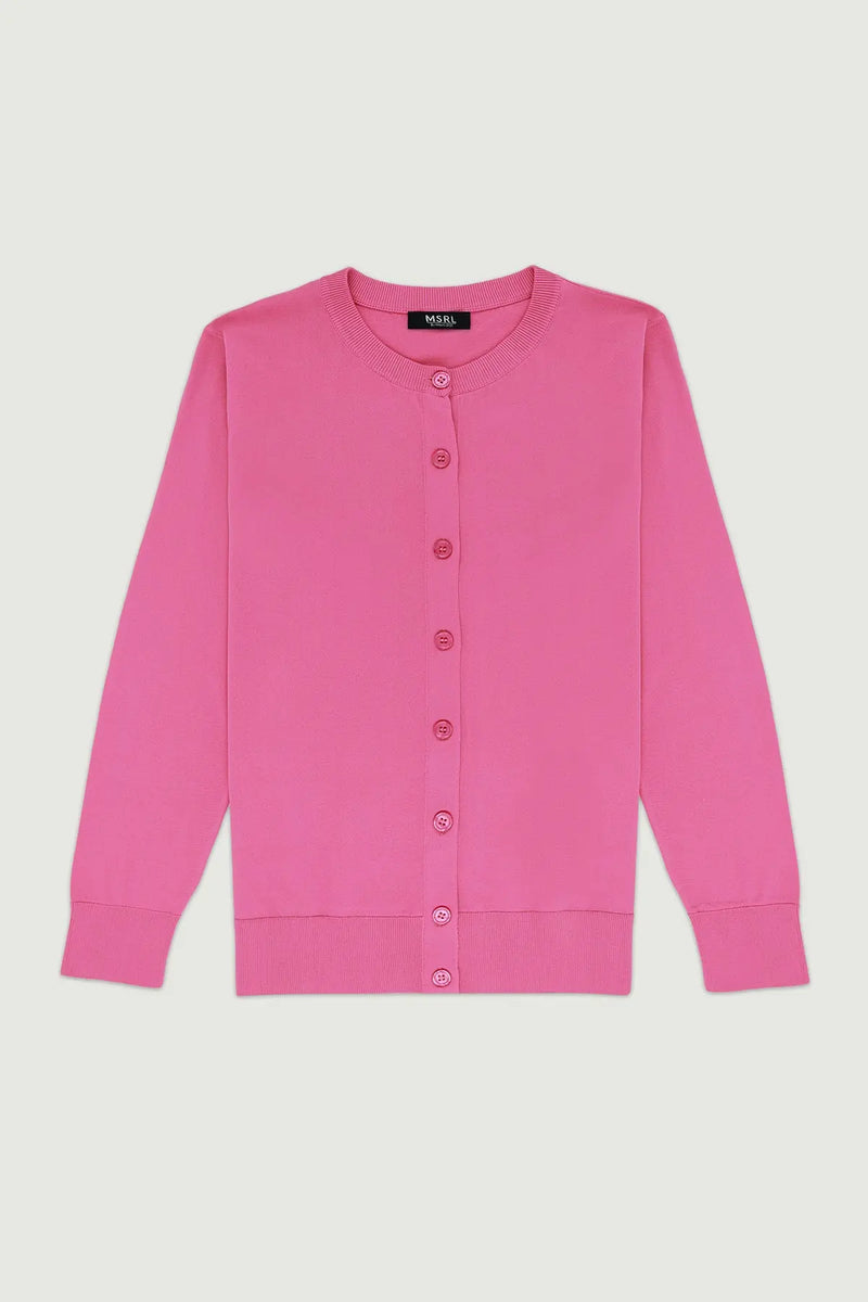 Pembe Düğmeli Kadın Hırka  Mısırlı 1951