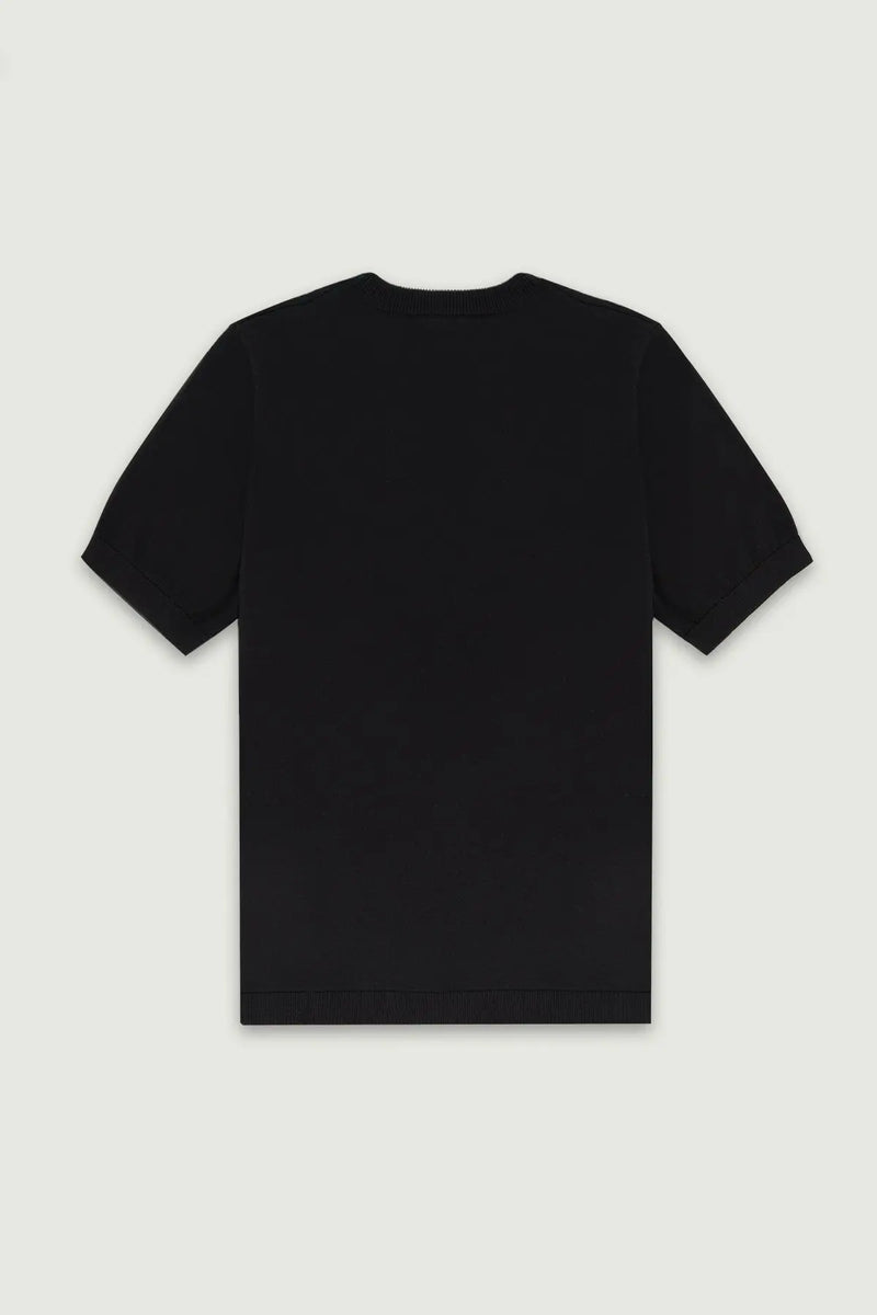 Siyah Rib Detaylı Kadın T-Shirt  Mısırlı 1951