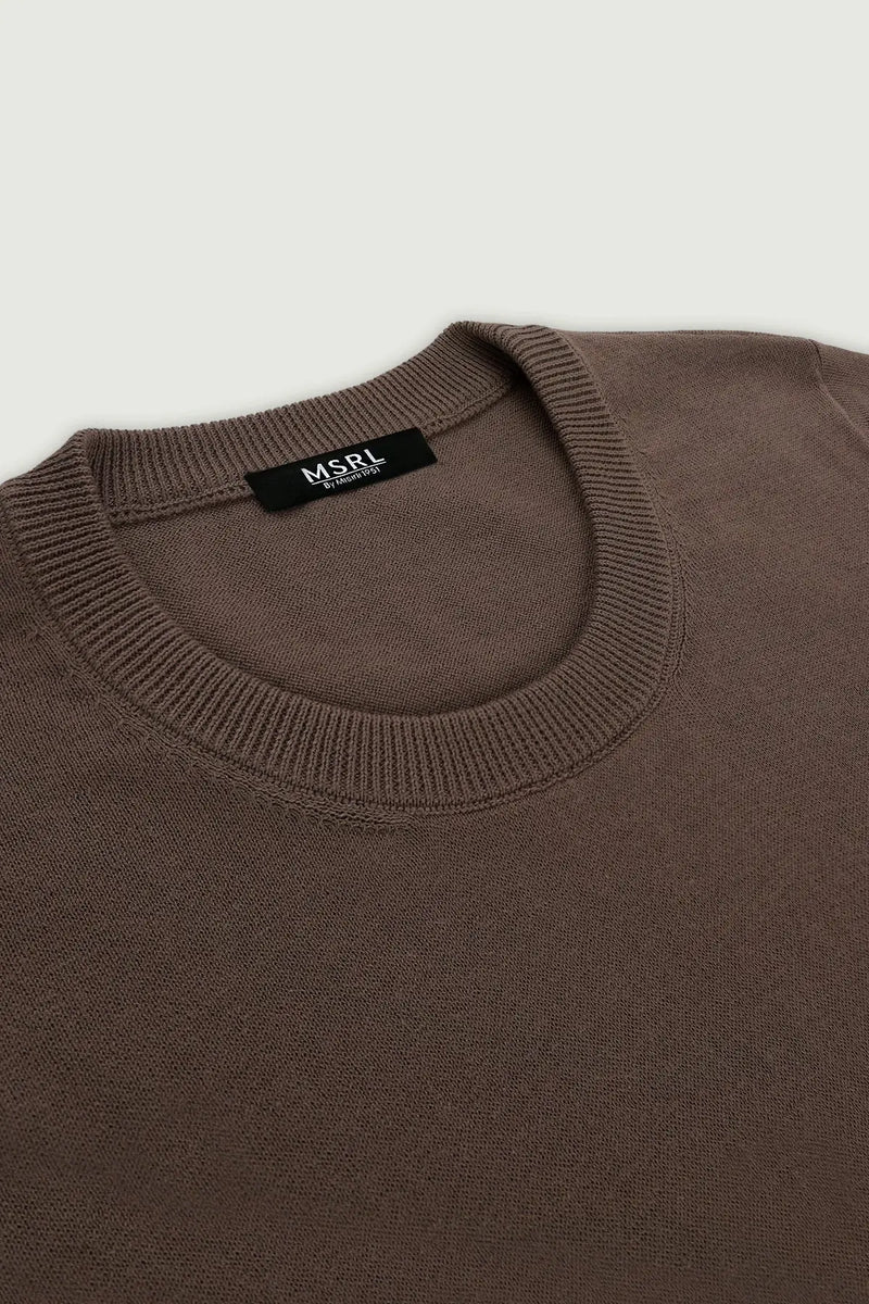 Vizon Rib Detaylı Kadın T-Shirt  Mısırlı 1951