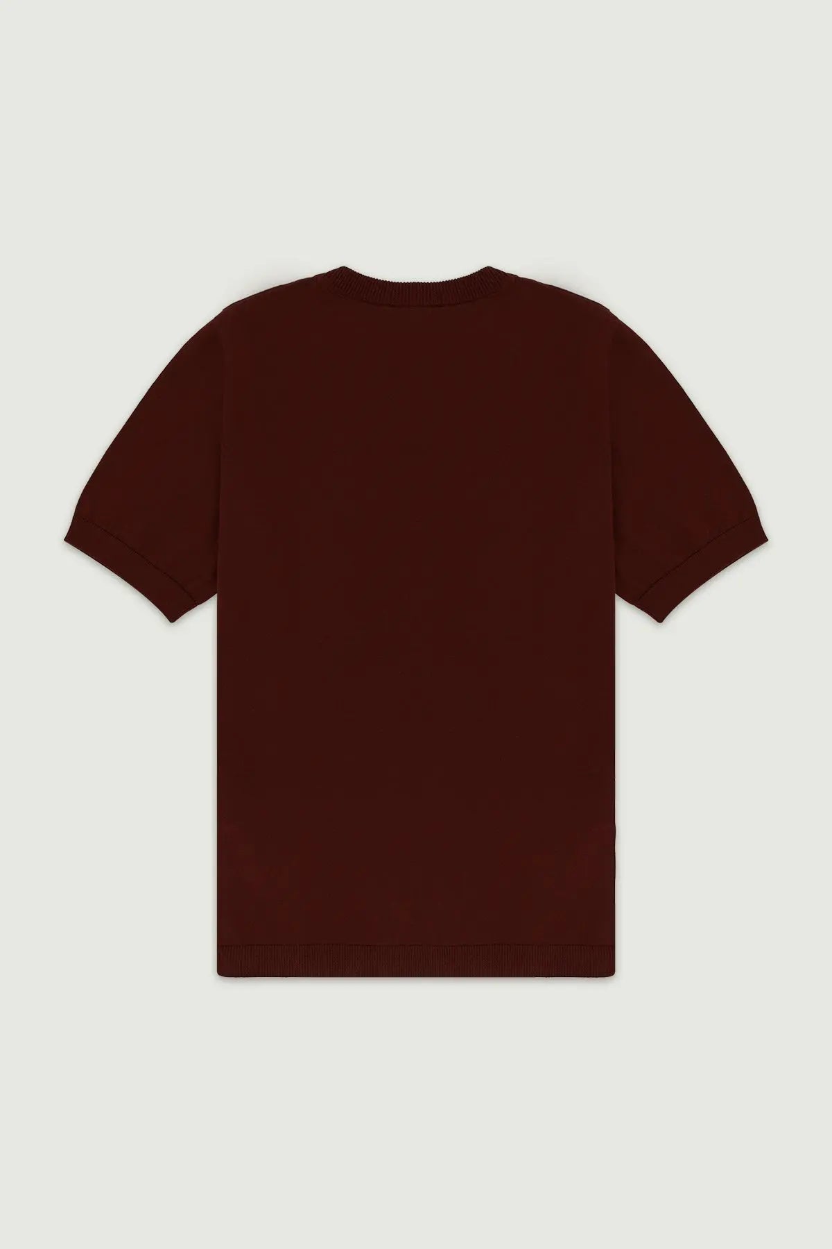 Mürdüm Rib Detaylı Kadın T-Shirt  Mısırlı 1951