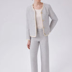 Açık Mavi Gold Düğme Detaylı Tüvit Pantolon  Mısırlı 1951