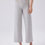 Açık Mavi Gold Düğme Detaylı Tüvit Pantolon  Mısırlı 1951