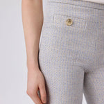 Açık Mavi Gold Düğme Detaylı Tüvit Pantolon  Mısırlı 1951