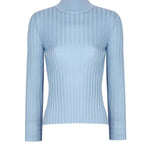 Açık Mavi Yarım Boğazlı Kadın Kazak  Mısırlı 1951