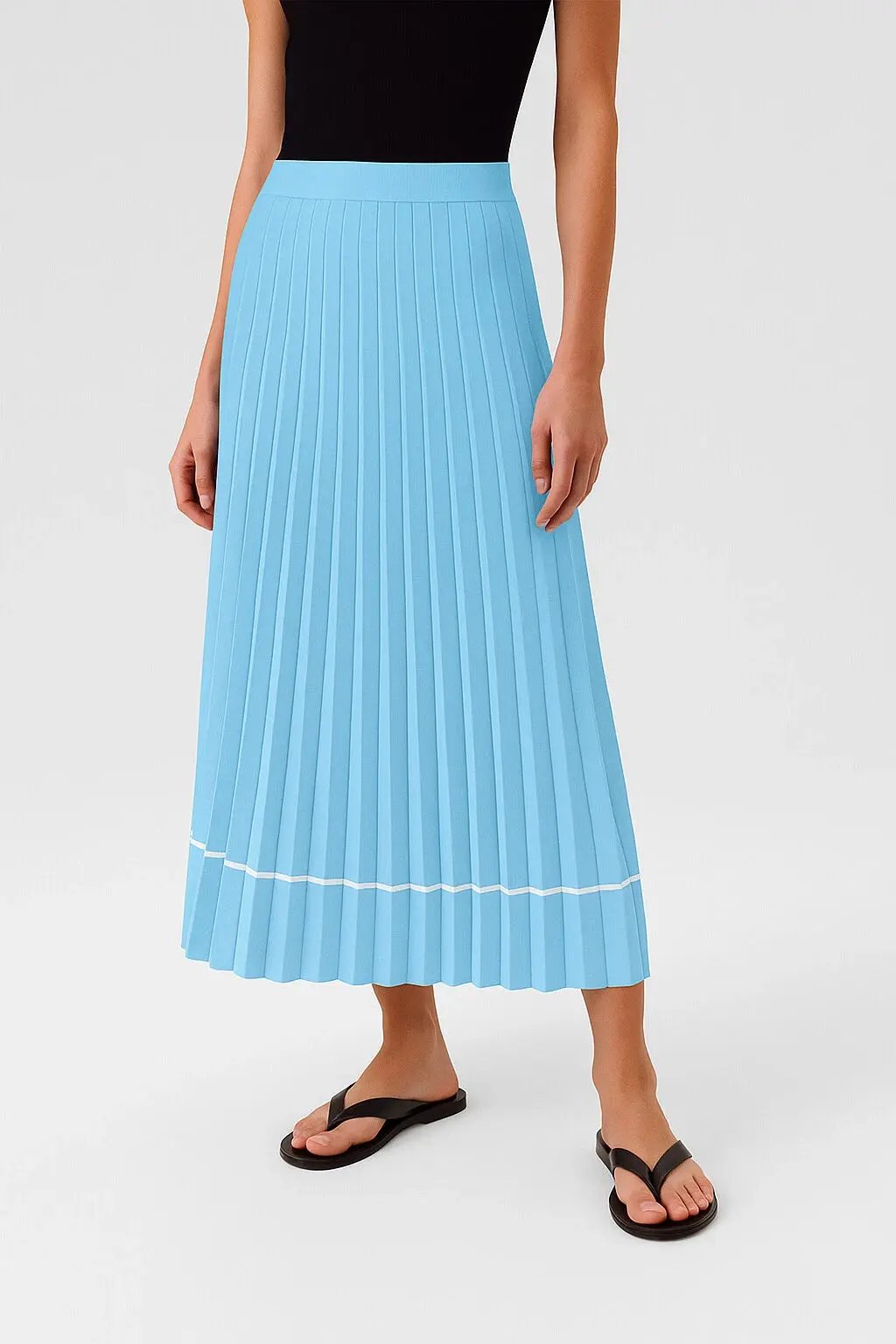 Bebe Mavi Piliseli Uzun Etek  Mısırlı 1951