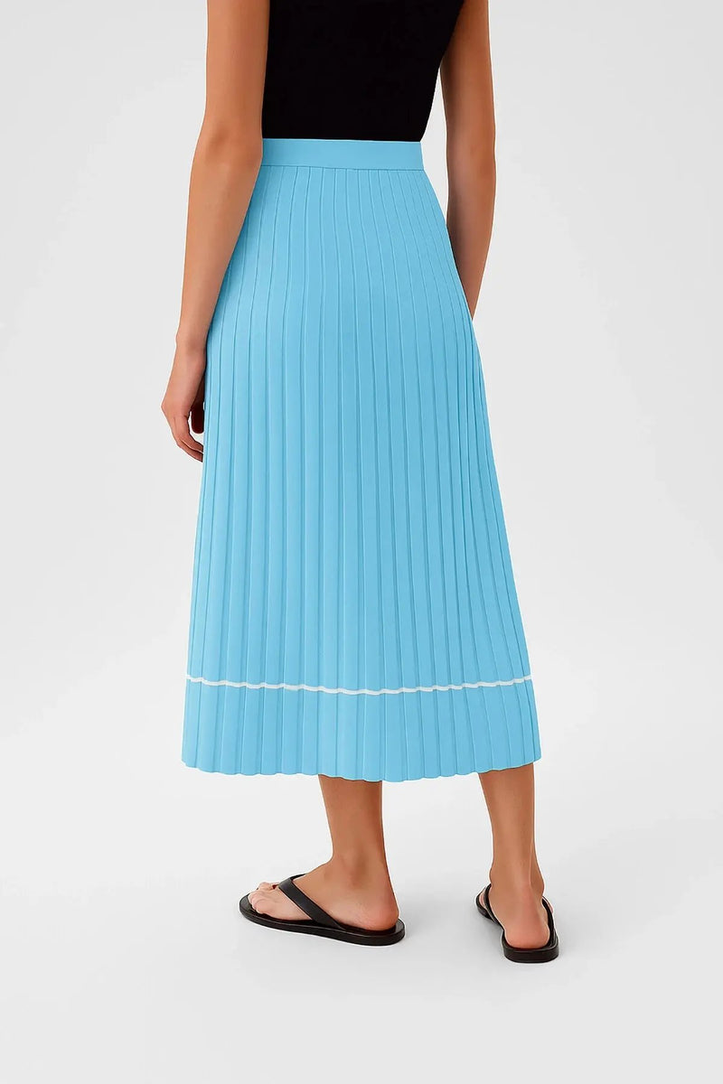 Bebe Mavi Piliseli Uzun Etek  Mısırlı 1951