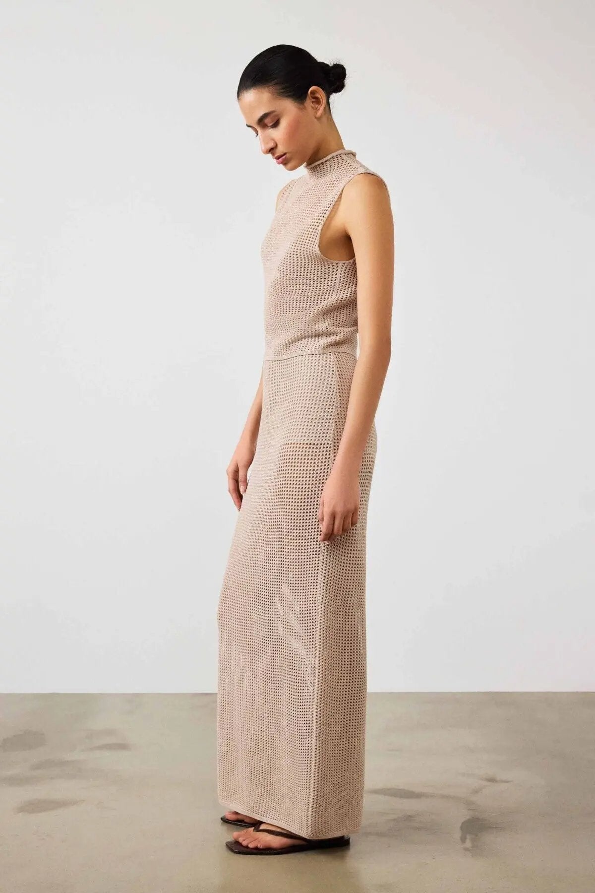 Bej Fileli Uzun Etek  Mısırlı 1951