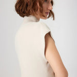 Bej Vatkalı Balıkçı Yaka Uzun Elbise  Mısırlı 1951