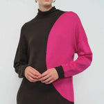 Boğazlı Kahverengi Elbise  Mısırlı 1951