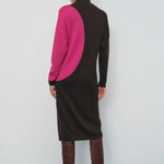 Boğazlı Kahverengi Elbise  Mısırlı 1951