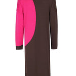 Boğazlı Kahverengi Elbise  Mısırlı 1951