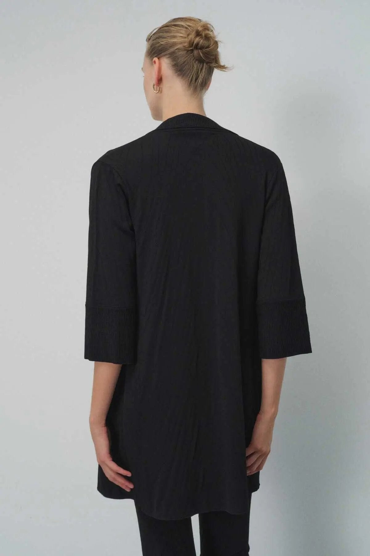 Siyah Desenli Kadın Hırka  Mısırlı 1951