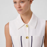 Ekru Beli Kuşak Bağlamalı Kadın Yelek  Mısırlı 1951