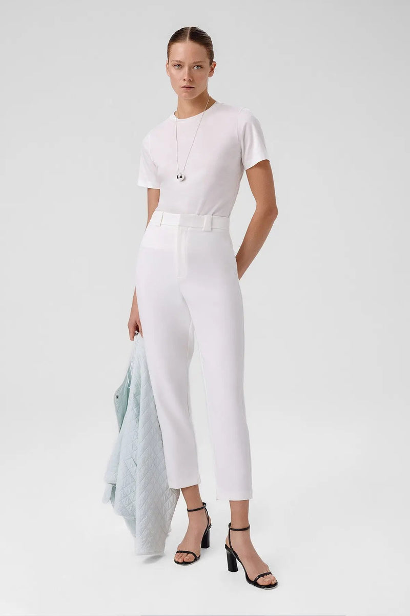 Ekru Bisiklet Yaka Kısa Kollu Kadın Tişört  Mısırlı 1951