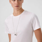 Ekru Bisiklet Yaka Kısa Kollu Kadın Tişört  Mısırlı 1951