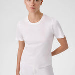 Ekru Bisiklet Yaka Kısa Kollu Kadın Tişört  Mısırlı 1951