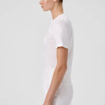 Ekru Bisiklet Yaka Kısa Kollu Kadın Tişört  Mısırlı 1951