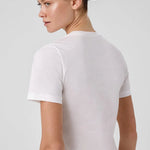 Ekru Bisiklet Yaka Kısa Kollu Kadın Tişört  Mısırlı 1951