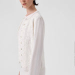 Ekru Dantel Detaylı Düğmeli Kadın Hırka  Mısırlı 1951