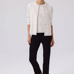 Ekru Dantel Detaylı Düğmeli Kadın Hırka  Mısırlı 1951