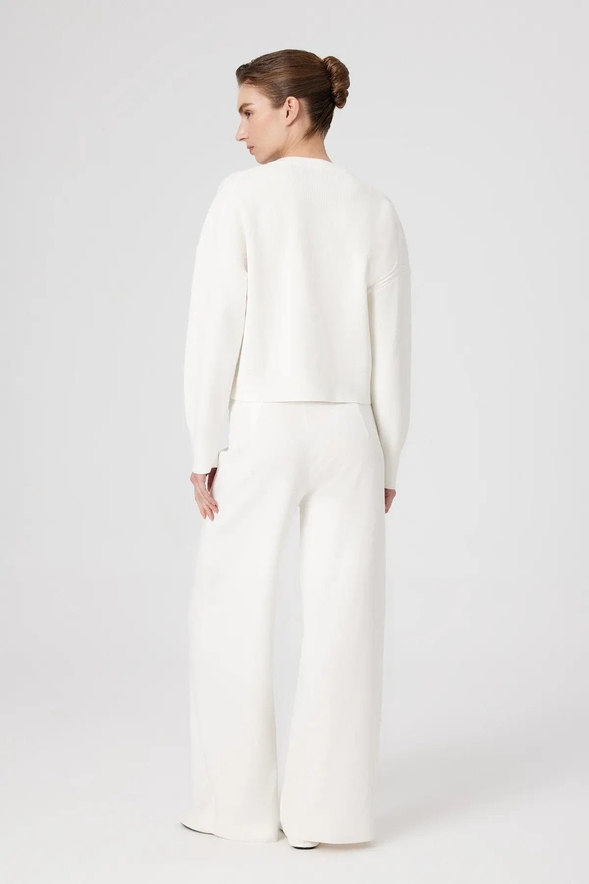 Ekru Düğme Detaylı Kadın Hırka  Mısırlı 1951