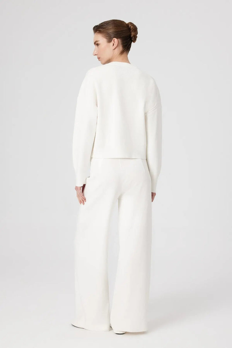 Ekru Düğme Detaylı Kadın Hırka