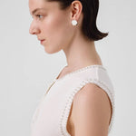 Ekru İnci İşlemeli Eteği Piliseli Uzun Elbise  Mısırlı 1951