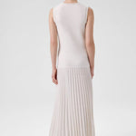 Ekru İnci İşlemeli Eteği Piliseli Uzun Elbise  Mısırlı 1951