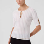 Ekru Pencere Detaylı İncili Kadın Kazak  Mısırlı 1951