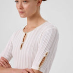 Ekru Pencere Detaylı İncili Kadın Kazak  Mısırlı 1951