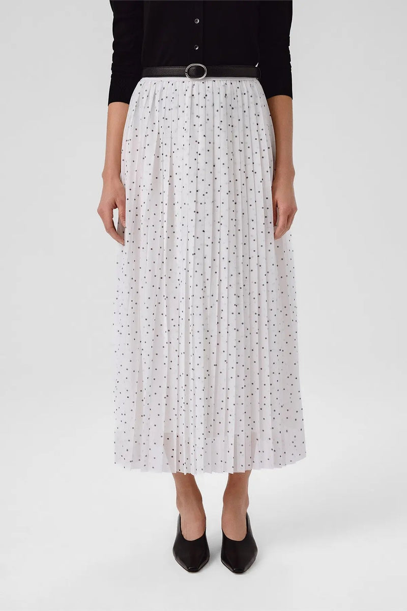 Ekru Siyah Puantiyeli Piliseli Uzun Etek  Mısırlı 1951