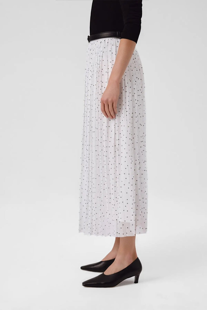 Ekru Siyah Puantiyeli Piliseli Uzun Etek  Mısırlı 1951