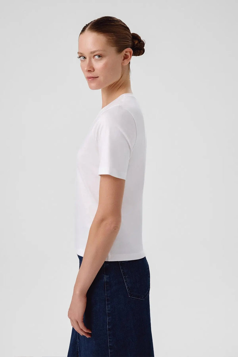 Ekru V Yaka Kısa Kollu Kadın Tişört  Mısırlı 1951