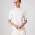 Ekru Yarım Balıkçı Yaka Kadın Kazak  Mısırlı 1951