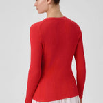 Fuşya V Yaka Fitilli İnce Kadın Hırka  Mısırlı 1951