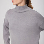 Gri Balıkçı Yaka Midi Boy Elbise  Mısırlı 1951