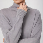 Gri Balıkçı Yaka Midi Boy Elbise  Mısırlı 1951