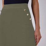 Gri Yeşil Fileli Midi Boy Etek  Mısırlı 1951