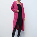 Gül Kurusu Belden Bağlamalı Uzun Kadın Hırka  Mısırlı 1951