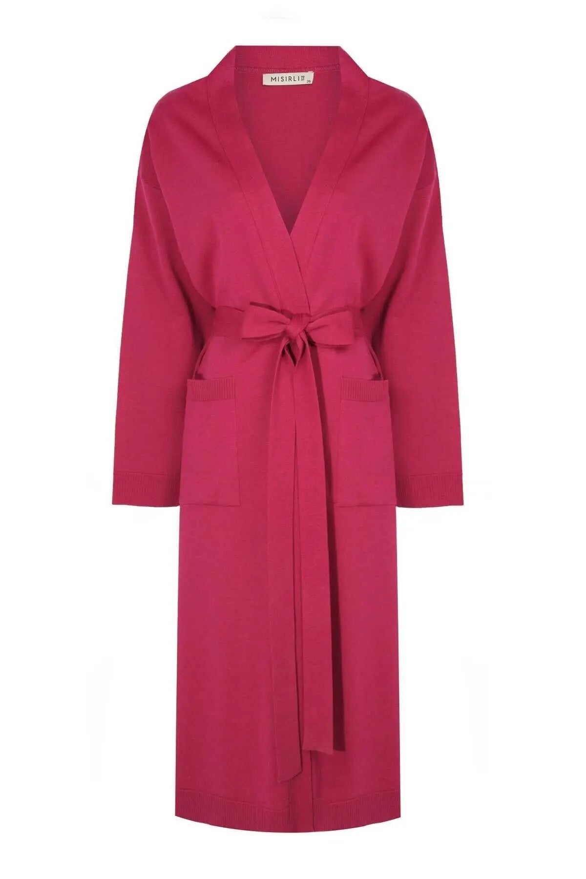 Gül Kurusu Belden Bağlamalı Uzun Kadın Hırka  Mısırlı 1951