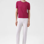 Gül Kurusu Bisiklet Yaka Kısa Kollu Kadın Kazak  Mısırlı 1951