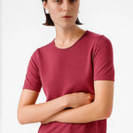 Gül Kurusu Bisiklet Yaka Kısa Kollu Kadın Kazak  Mısırlı 1951