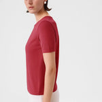 Gül Kurusu Bisiklet Yaka Kısa Kollu Kadın Kazak  Mısırlı 1951