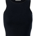 Halter Yaka Siyah Triko Crop Top  Mısırlı 1951