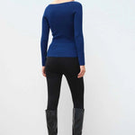 İndigo V Yaka Kadın Kazak  Mısırlı 1951