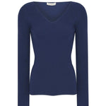 İndigo V Yaka Kadın Kazak  Mısırlı 1951