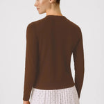 Kahverengi Düğmeli Kadın Hırka  Mısırlı 1951