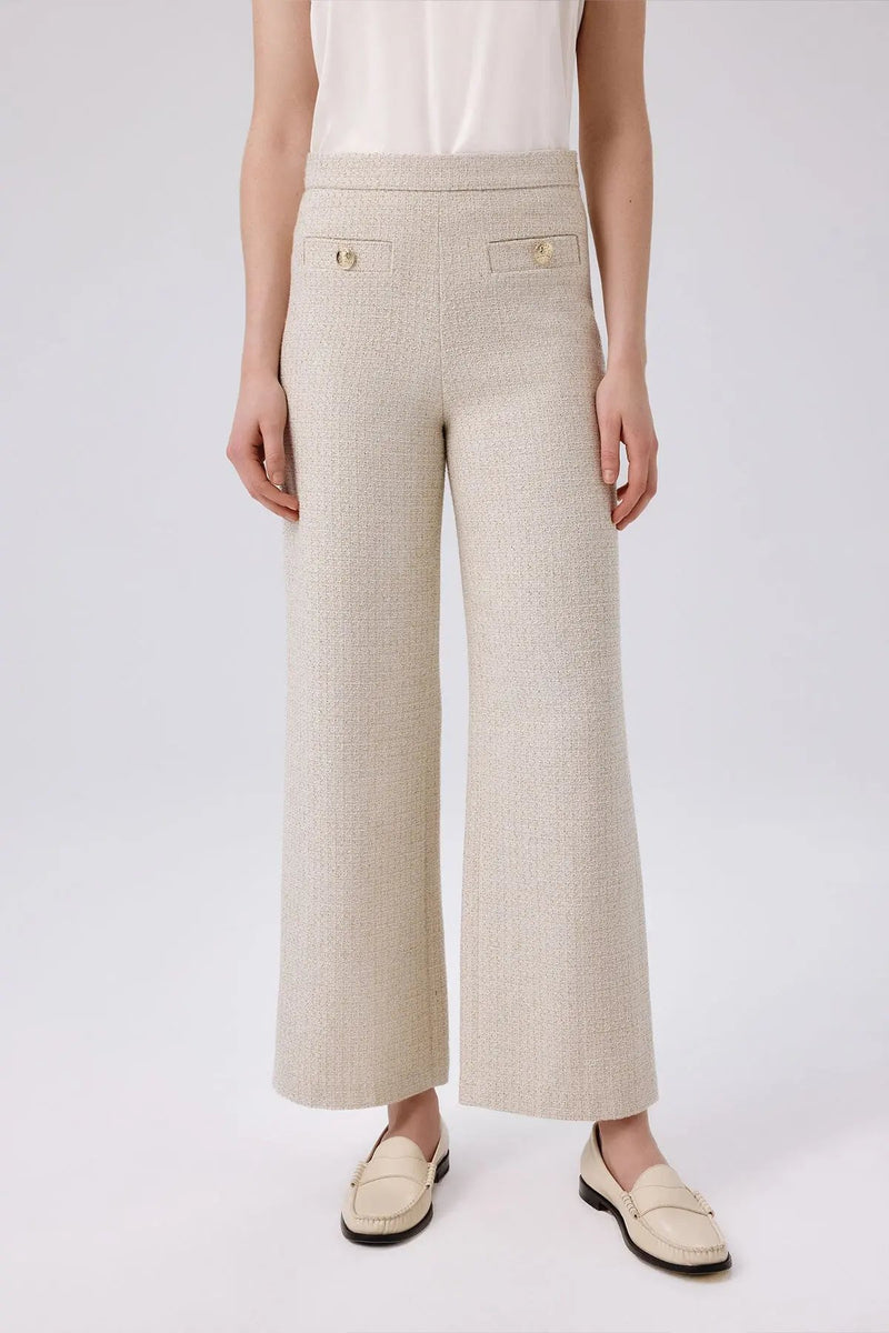 Kemik Gold Düğme Detaylı Tüvit Pantolon  Mısırlı 1951