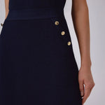 Lacivert Fileli Midi Boy Etek  Mısırlı 1951