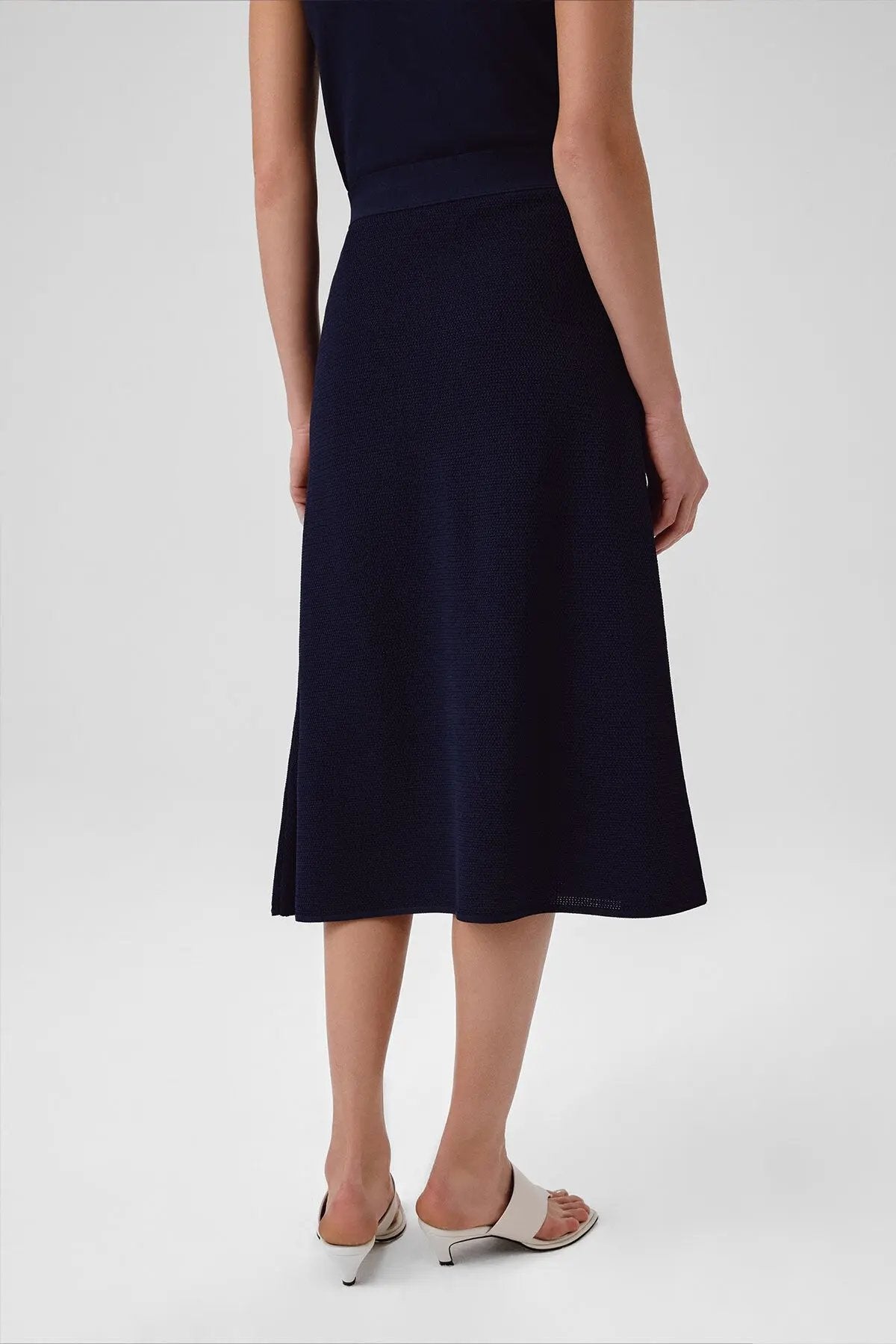 Lacivert Fileli Midi Boy Etek  Mısırlı 1951